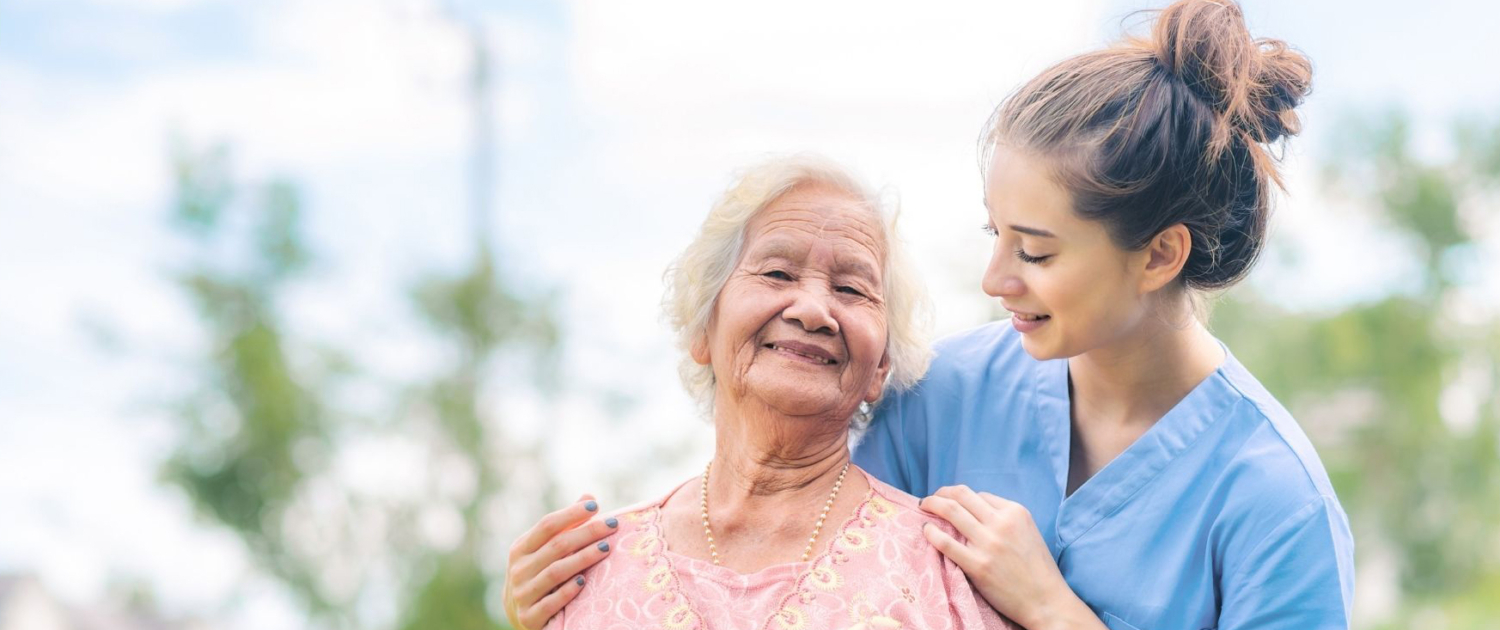 Dark Blue And White Modern Senior Home Care Instagram Post - 1